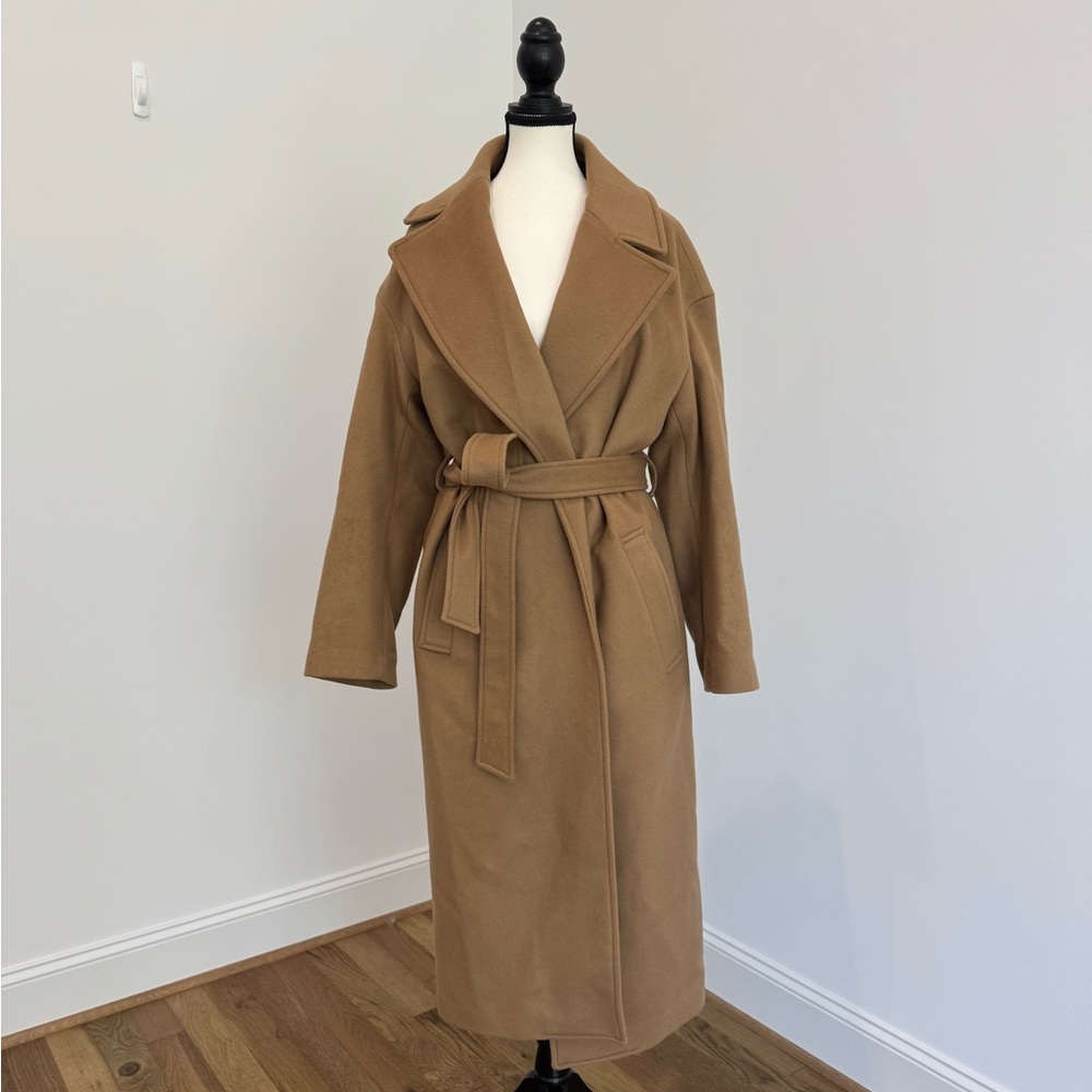 Banana Republic Camel Belted Long Coat